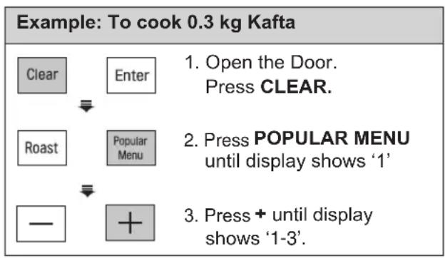 LG MH6595CIS - POPULAR MENU - 1