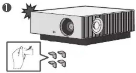 LG CineBeam Laser 4K HU810PB - エッジガードの使用方法 - 1