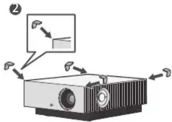 LG CineBeam Laser 4K HU810PB - エッジガードの使用方法 - 2