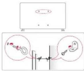 LG 32LM630BPVB - Securing TV to the Wall - 1