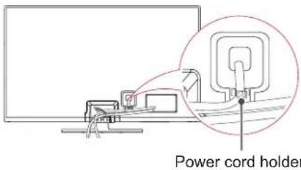 LG 60PN6506 - Tidying cables - 1