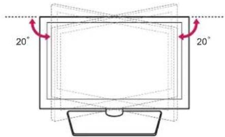 LG 60PN6506 - Adjusting the angle of the TV to suit view - 1
