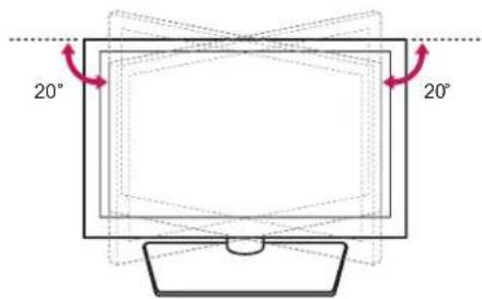 LG 60PN6506 - De kijkhoek van de TV aanpassen - 1