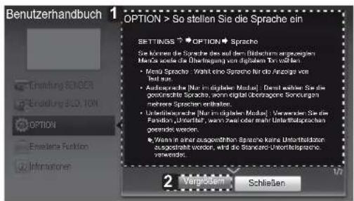 Benutzerhandbuch OPTION > So stellen Sie die Sprache ein SETTINGS ? ●OPTION ● Sprache Se können die Sprache des auf dem Beteiligungsengewigen Nicht vor der Übertragung von digitalen vor voll war. ● Monz Sprache: Washt eine Sprache nur die Anlage von Test gut. ● Audioprasche (Nur im digitaler Modul): Dermal einen Sie die gewichtete Sprache, wenn digital übertragsene Sonstungen nisse Sprache erhalten. ● Unbertragsache (Nur im digitaler Modul): Versicher Sie die Funktion und Untrollt werden, wenn zwei oder mehr Untertragsprache geverden werden. ● Wenn in einer ausgestellt Sprache keine Untertragszen ausgestellt werden, wird die Standard-Untertragsprache, verwerten. 2 Margrechen Schließen