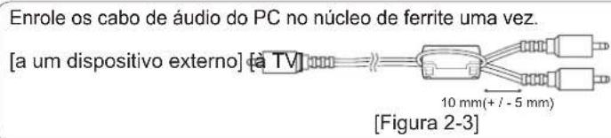 LG 60PN6506 - Como utilizar o núcleo de ferrite - 5
