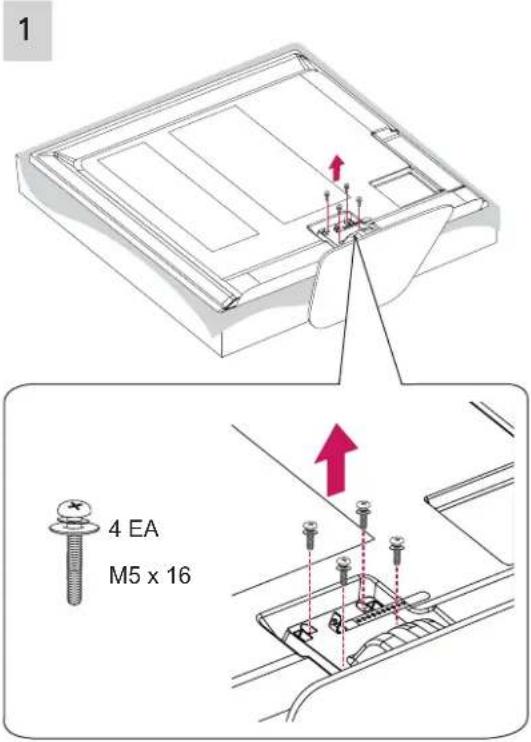 LG 60PN6506 - Attaching the stand - 4