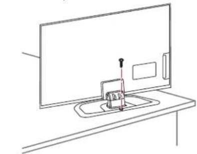 LG 60PN6506 - Cómo fijar la TV a una mesa - 1