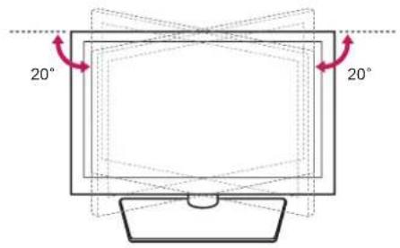 LG 60PN6506 - Regolazione dell'angolazione del televisore - 1
