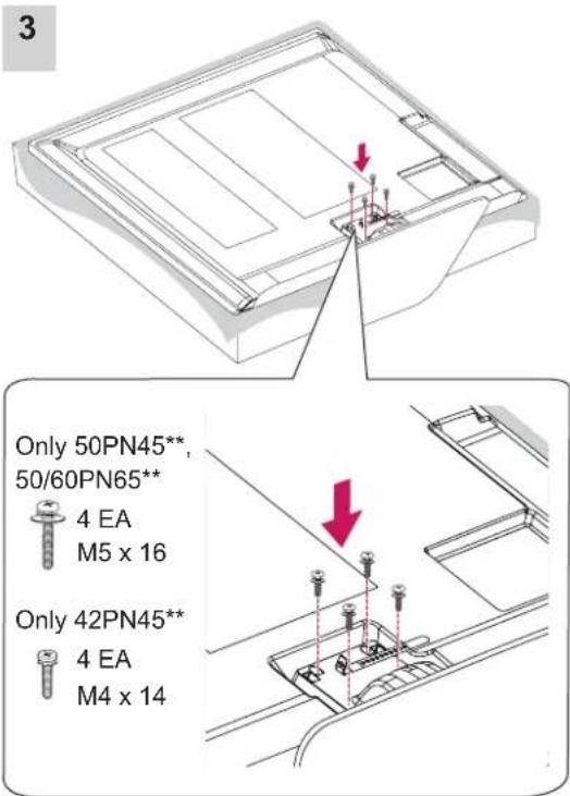 LG 60PN6506 - Attaching the stand - 2