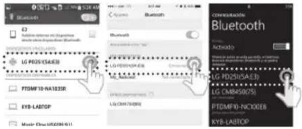 LG Pocket Photo PD251W - PASO 3 Vinculación por Bluetooth - 1