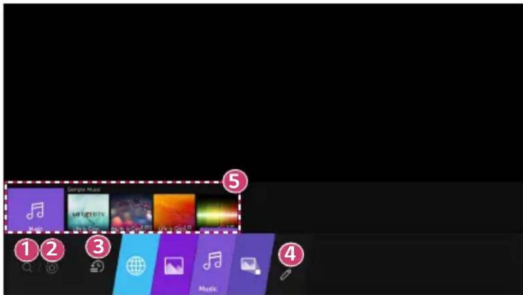 LG ProBeam BU53PST - Utilisation de la fonction Accueil du projecteur de LG - 1