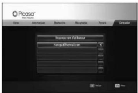 Picasa™ Web Account Name: AutoNetCost Recherche Mac photos Favorites Conversion New user nom d'at buséur www.picasa@fboxp.net.com NetCost Name