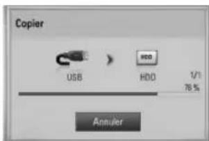 LG HRX570 - Copie de fichiers et de dossiers sur le disque dur interne - 7