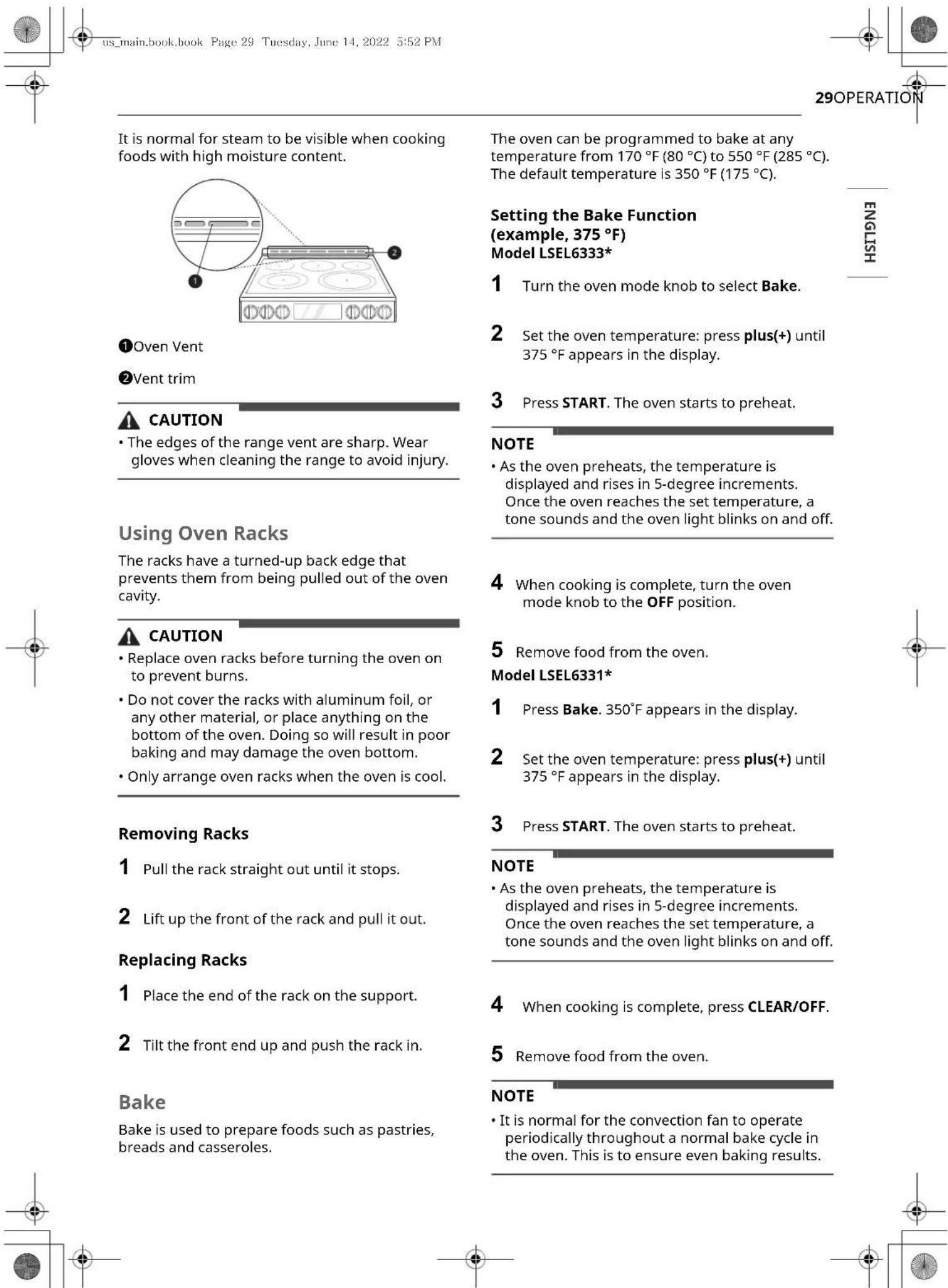 LG LSEL6333D - Oven Vent - 2