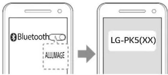LG PK5W - Activez l'appairage de votre appareil avec le périphérique bluetooth - 2