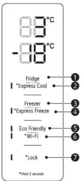 LG GBB61BLHEC - Betjeningspanel og Funktioner - 3