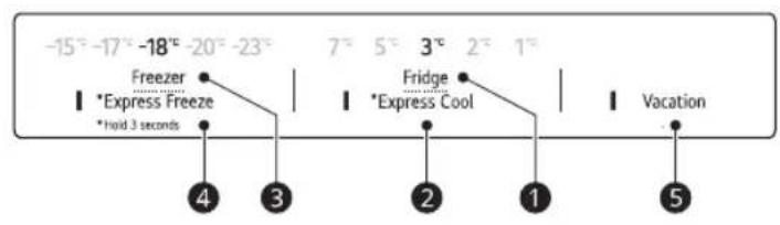 LG GBB61BLHEC - Toimintopaneeli ja toiminnot - 2