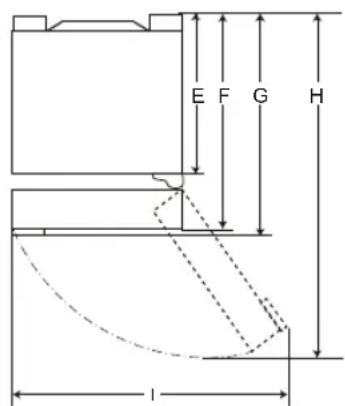 LG GBB61BLHEC - Dimenzije in razdalje - 3