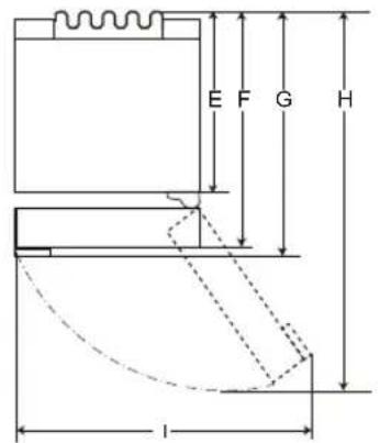 LG GBB61BLHEC - Dimensions et dégagements - 2