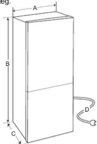 LG GBB61BLHEC - Målgafstande - 1