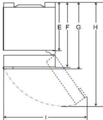 LG GBB61BLHEC - Dimensiones y separaciones - 3