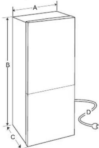 LG GBB61BLHEC - Wymiary i ilosc wolnégowelska - 1