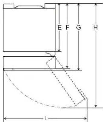 LG GBB61BLHEC - Dimensioner och marginaler - 3
