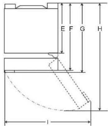 LG GBB61BLHEC - Rozmery a vzdialenosti - 3