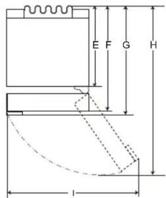LG GBB61BLHEC - Izméri un nepieciesamie attalumi lidz citiem prieksmetiem - 2
