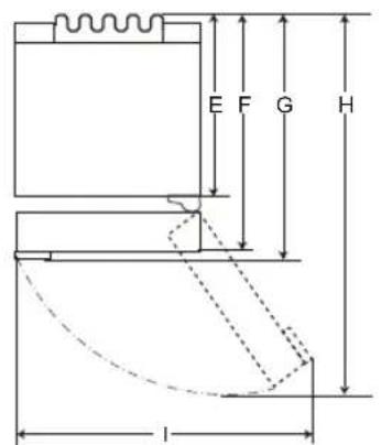 LG GBB61BLHEC - Rozmery a vzdialenosti - 2