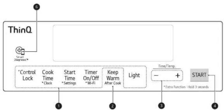 LG LSEL6333F - Control Panel - 1