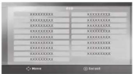 LG HT865PH - Paramètres de langue initiaux pour l'affichage à l'écran - 1