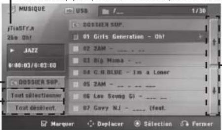 LG HT865PH - Menu musique - 1