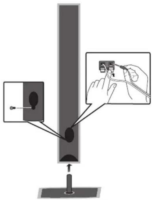 LG HT865PH - Fixation des enceintes au socle - 1