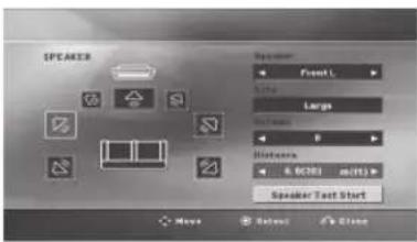 LG ARX8500 - Réglage des enceintes - 1
