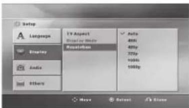 LG ARX8500 - Réglage de la résolution - 3