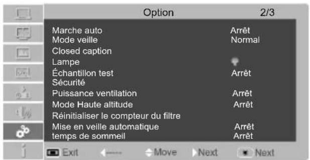 LG BD450 - Position du menu - 2
