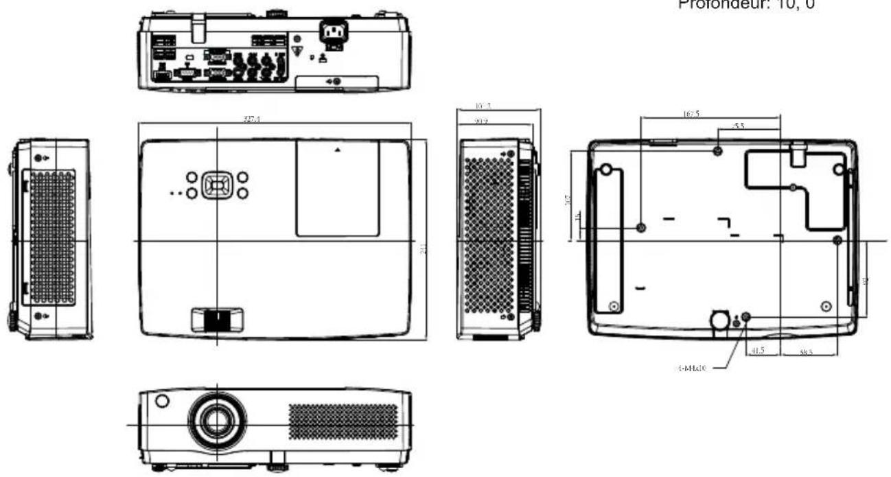 LG BD450 - Dimensions - 1