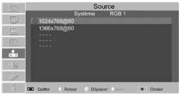 LG BD450 - Sélection Manuelle du Système de l'Ordinateur - 1