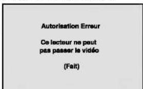 Autorisation Erreur Ce lecteur ne peut pas passer le vidéo (Fait)
