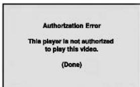 Authorization Error This player is not authorized to play this video. (Done)