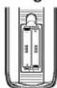 LG DV8600E1CM - Einlagen der Batterie der Fernbedienung - 1
