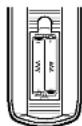 LG DV9702CE1M - Remote Control Battery installation - 1
