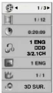 LG DV161E1Z - Affichage à l'écran de l'information du disque - 1