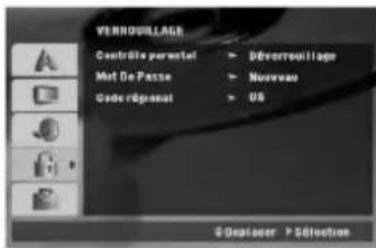 LG DV171KE1M - Verrouillage (contrôle des parents) - 1