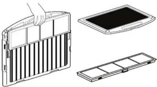 LG UM42FH - Curățarea filtrului de dezodorizare/PM1.0 (opțional) - 3