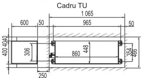 Cadru TU 1 065 600 50 965 50 400 4040 306 860 448 354 250 466