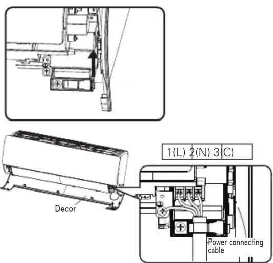 1(L) 2(N) 3(C) Decor Power connecting cable