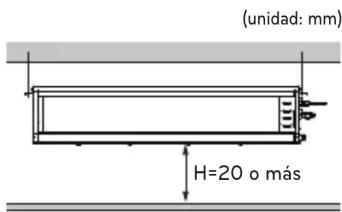 (unidad: mm) H=20 o más