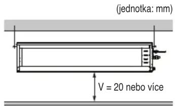 (jednotka: mm) V = 20 nebo více
